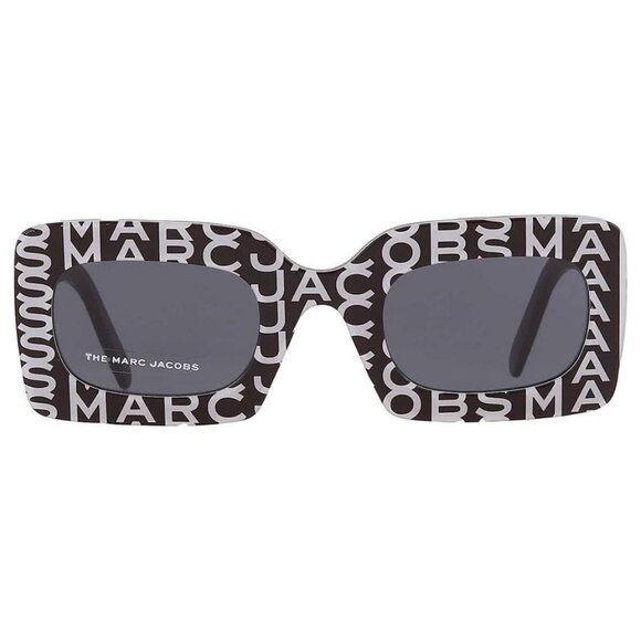 New Authentic Marc Jacobs Grey Square Ladies Sunglasses MARC 488/N/S 003K/IR 51 - Picture 1 of 6